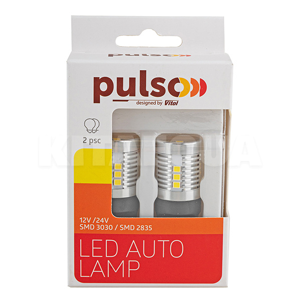 LED лампа для авто W3x16d 6000K (комплект) PULSO (LP-66440) - 2