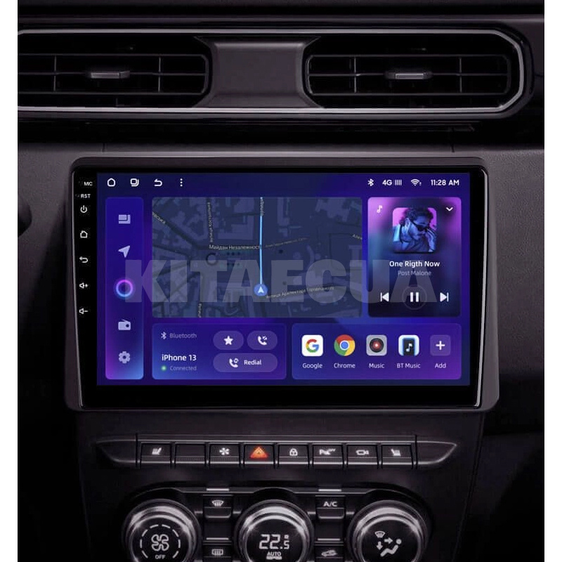 Штатная магнитола MOSS M2 4+32 Gb 10" Renault Duster HM 2 2020-2023 (F1) 10" AMS (49677) - 2