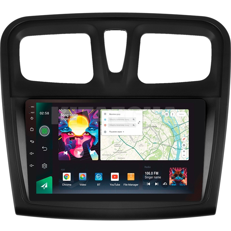 Штатная магнитола PRO 9464 4+64 Gb 9" Renault Logan 2 2012-2022 SIGMA4car (39888)