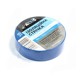 Изолента 18м х 19мм синяя AXXIS