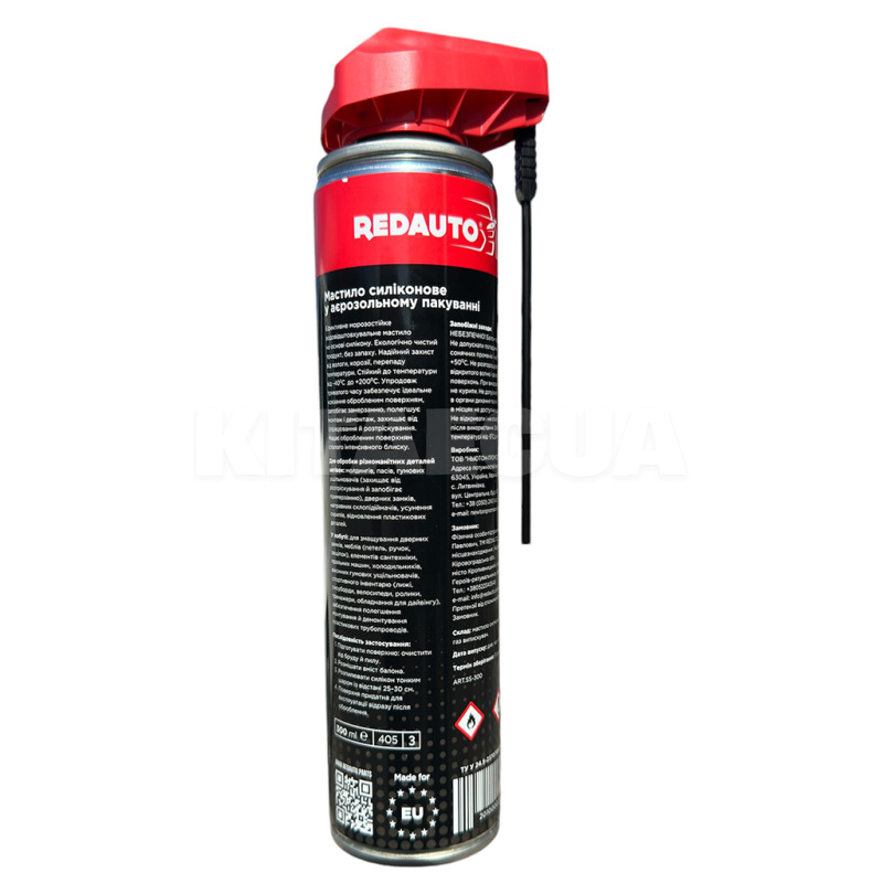 Смазка силиконовая универсальная 300мл Silicon Spray REDAUTO (SS-300) - 4