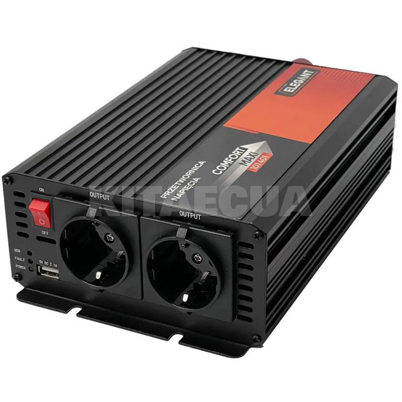 Инвертор 12-220В 1000Вт Comfort Maxi ELEGANT (EL 101 401)