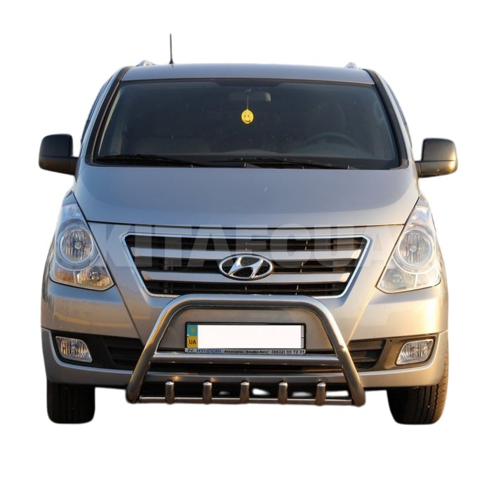 Кенгурятник WT003 Hyundai H-1 2008-2020 нержавеющая сталь CAN (dug647933) - 5