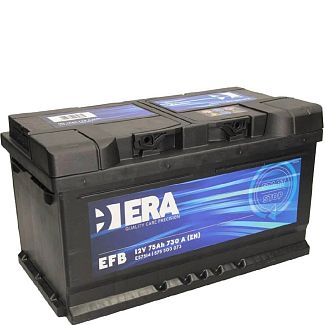 Аккумулятор автомобильный 75Ач 730А "+" справа ERA