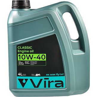 Масло моторное полусинтетическое 4л 10W-40 CLASSIC VIRA