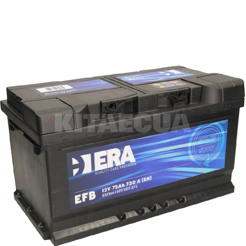 Акумулятор автомобільний 75Ач 730А "+" праворуч ERA (E57514)