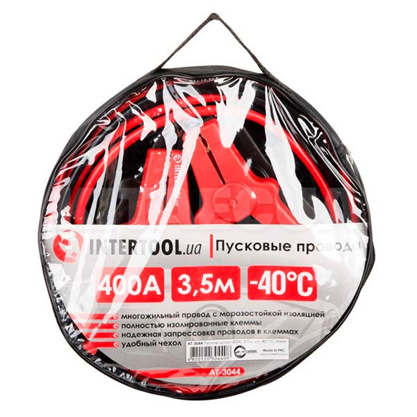 Пусковые провода 400А, 3.5м (до -40°C) Intertool (AT-3044) - 3