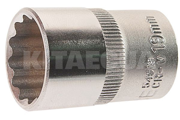 Головка торцевая 12-гранная 19 мм 1/2" 38 мм FORCE (FOR 54919)