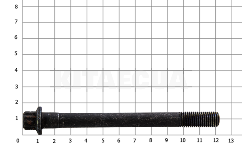 Болт головки блока (длинный) на Geely MK (E010500901-01) - 4