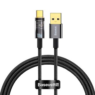 Кабель USB - Type-C 100W 2м черный BASEUS
