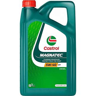 Масло моторное синтетическое 5л 5W-40 MAGNATEC DIESEL DPF CASTROL