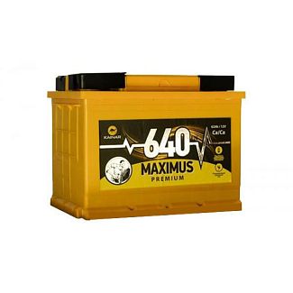 Аккумулятор автомобильный 62Ач 640А "+" справа MAXIMUS