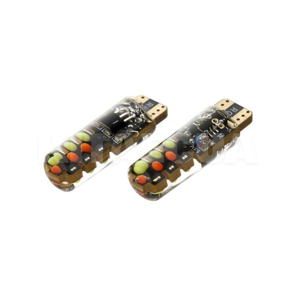 LED лампа для авто T10 W3W/W5W 2V 2 світлодіоди (комплект) TBS Design (00-00020583)