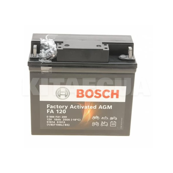 Мото акумулятор FA 120 18Ач 250А "+" праворуч Bosch (0986FA1200)