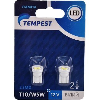 LED лампа для авто W5W (комплект) Tempest