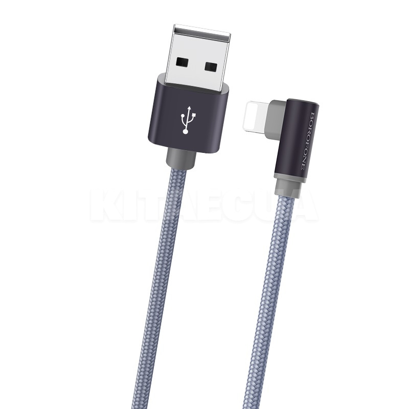 Кабель USB - Lightning 2.4A BX26 1м серый BOROFONE (BX26LMG)