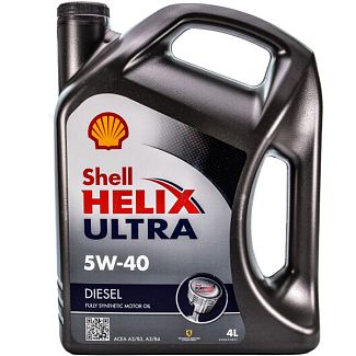 Масло моторное синтетическое 4л 5W-40 Helix Ultra Diesel SHELL
