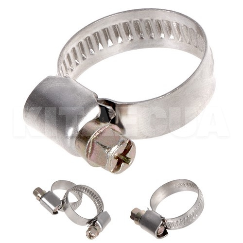 Хомут червячный нержавейка W2 16-25 мм 9мм VITOL (16-25 W2) - 3