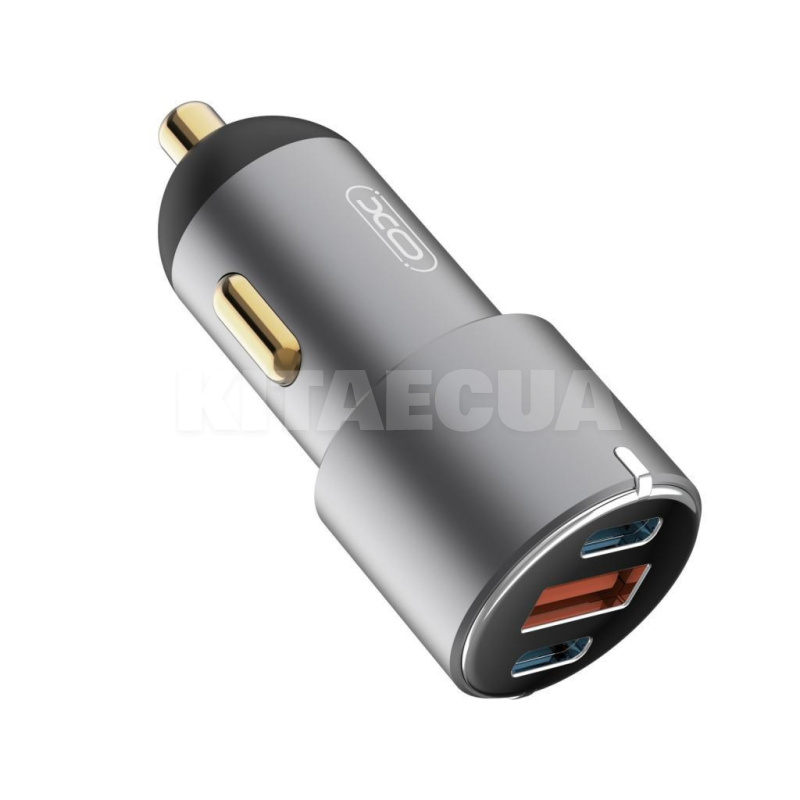 Автомобильное зарядное устройство USB+2Type-C 3А XO (XO-CC45-BK) - 2
