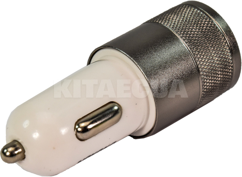 Автомобільний зарядний пристрій 2 USB 2.1 A Black / White CC-200 XoKo (CC-200-BKWH-XoKo) - 2