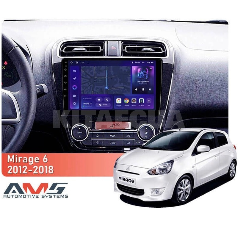 Штатна магнітола MOSS M3 4+32 ГБ 9" Mitsubishi Mirage 6 2012-2018 AMS (50554) - 2