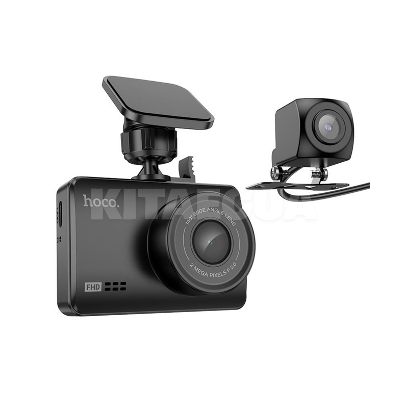 Видеорегистратор DV3 с дисплеем (с задней камерой) HOCO (6942007608183)