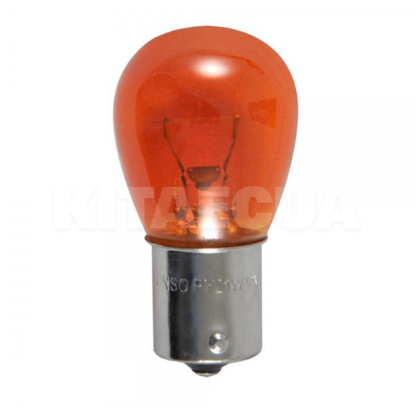 Лампа накаливания 12V PY21W 21W BA15s Amber Winso (713120)