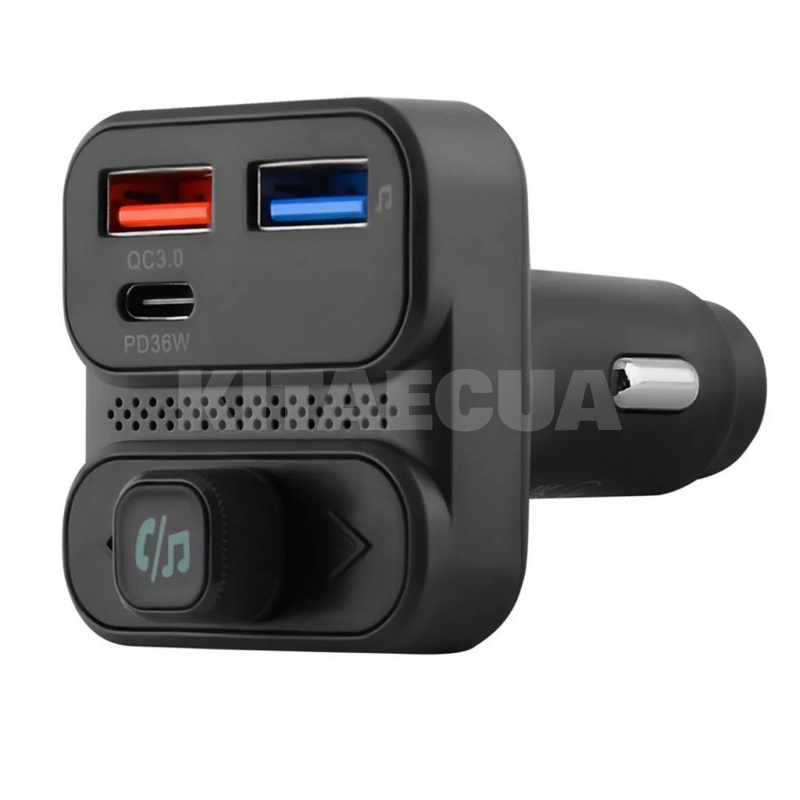 Автомобильное зарядное устройство 36W 2USB+Type-C FM Launcher Luxor SE PROOVE (593020010) - 3