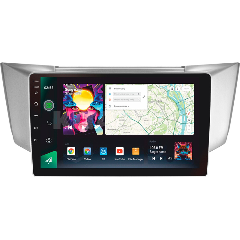 Штатная магнитола PRO 9464 4+64 Gb 9" Toyota harrier 2003-2009 SIGMA4car (39764)