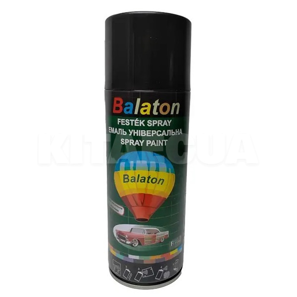 Краска матовая 400мл черная BALATON (RAL9005M-matt-black-)