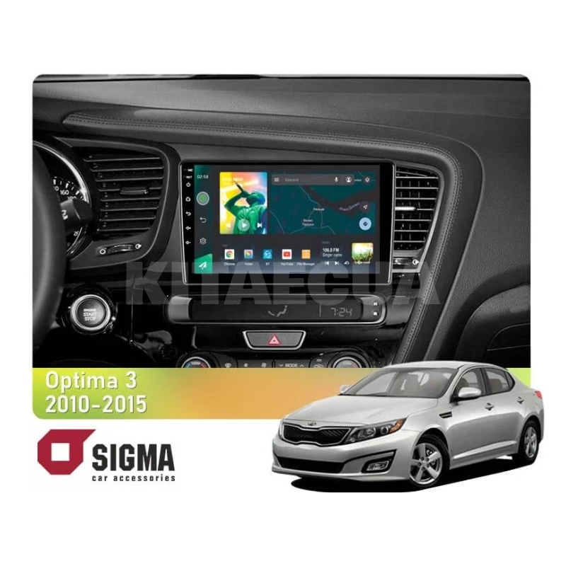 Штатна магнітола X9232 2+32 Gb 9" Kia Optima 3 TF 2010-2015 (F1) SIGMA4car (33474)