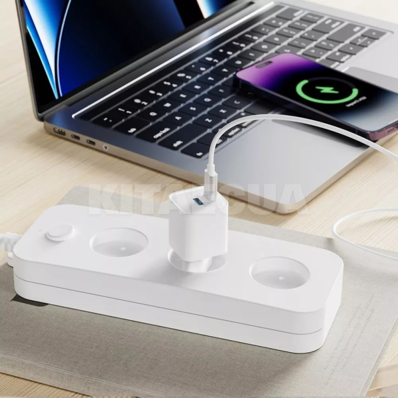 Зарядное устройство 20W Type-C+USB Silicone Power белое PROOVE (491830003) - 6