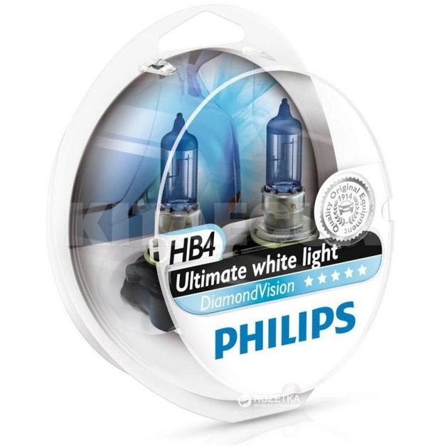 Галогенна лампа HB4 55W 12V комплект PHILIPS (9006DVS2)