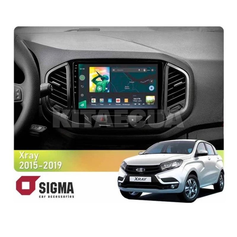 Штатна магнітола X9232 2+32 Gb 9" LADA Xray 2015-2019 SIGMA4car (33500)