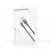Кабель USB Type-C 2.4A 1м Double Way Silicone черный PROOVE (505080001)