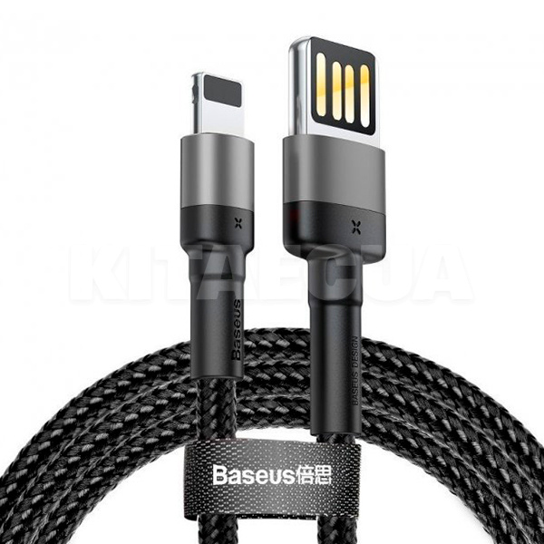 Кабель USB - Lightning Special Edition 1м серый/черный BASEUS (CALKLF-GG1) - 3