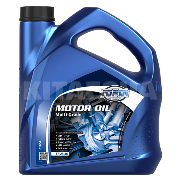 Масло моторное минеральное 4л 15W-40 MPM (MPM 01004)