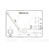 Домкрат пневно-гідравлічний підкатний до 40т/20т (210-310/400мм) (З додатковими вставками 520мм)) TORIN (TRA40-2A)