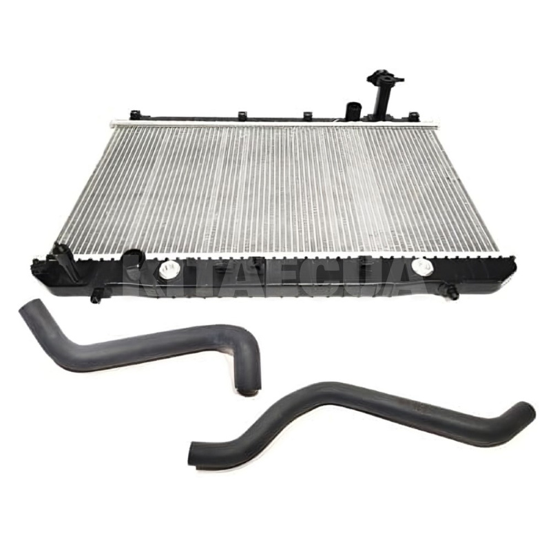 Радиатор охлаждения с патрубками KLM Autoparts на TIGGO 2.0-2.4 (T11-1301110CA-T11-1303211-T11-1303111-K)