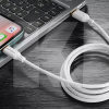 Кабель Type-C Type-C 60W 1м Jelly Silicone білий PROOVE (492010003)