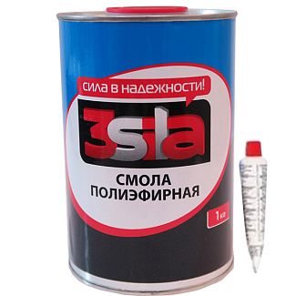 Полиэфирная смола 1кг + отвердитель 3SILA