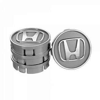 Заглушка колесного диска Honda 60x55 серый ABS пластик 4шт. VITOL