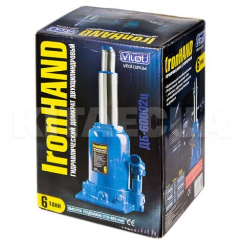 Домкрат гідравлічний пляшковий до 6т (215-495мм) VITOL (ДБ-60002Ц) - 5
