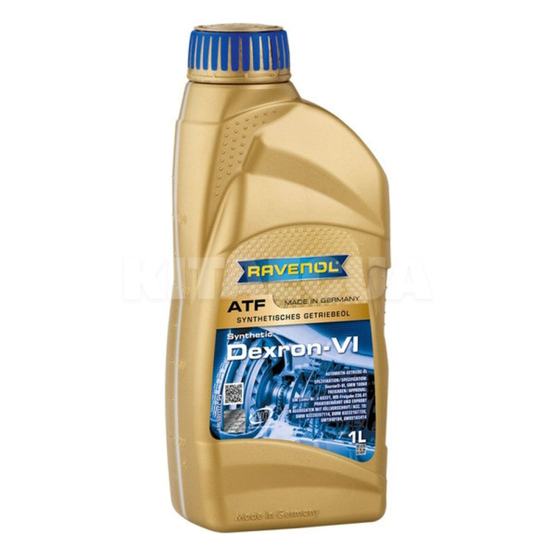 Масло трансмиссионное синтетическое 1л atf dexron VI RAVENOL (RAV ATF DEXRON VI 1L)