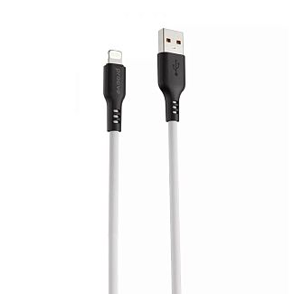 Кабель USB Lightning 2.4A 1м Rebirth білий PROOVE