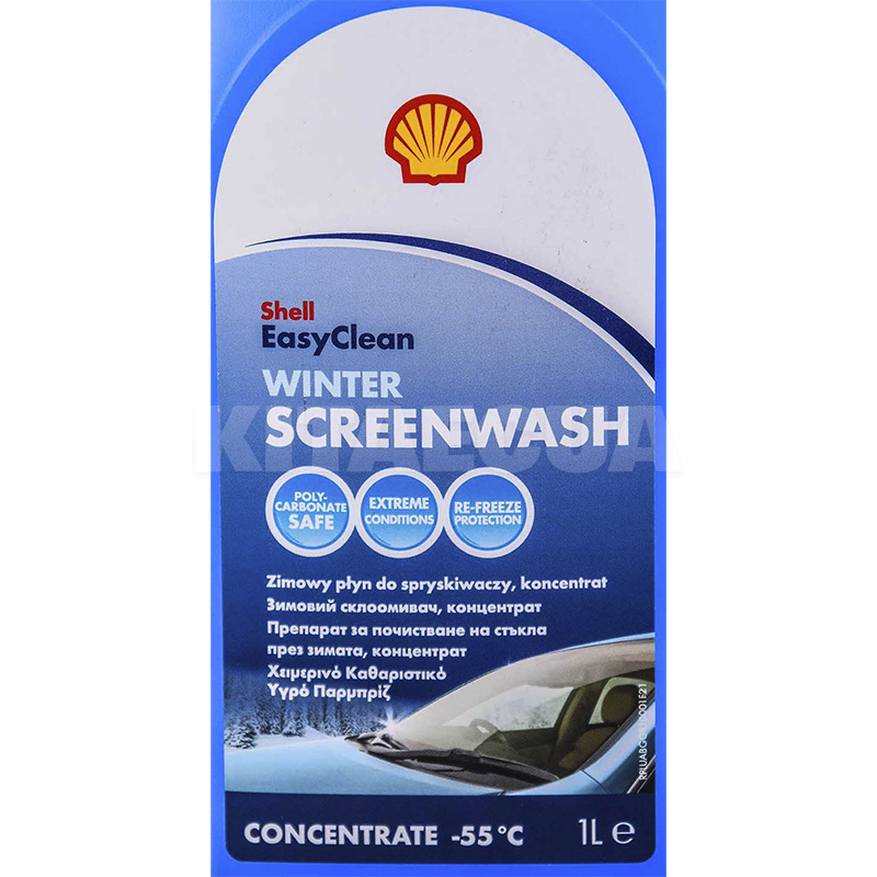 Омыватель-концентрат зимний 1л -55ºС Winter Screenwash SHELL (231561) - 2