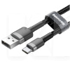 Кабель USB - Type-C Cafule 3А 1м серый/черный BASEUS (CATKLF-BG1)