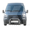 Кенгурятник WT003 Ford Transit 2006-2014 нержавеющая сталь CAN (dug10205)