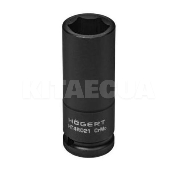 Головка ударна подовжена 6-гранна 21 мм 1/2" HOGERT (HT4R021)