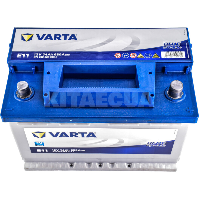 Аккумулятор автомобильный 74Ач 680А "+" справа VARTA (VT 574012BD) - 2
